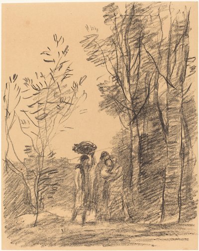 La Rencontre du bosquet - Jean Baptiste Camille Corot