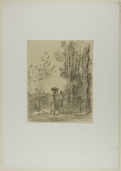 La Rencontre dans les Bois - Jean Baptiste Camille Corot