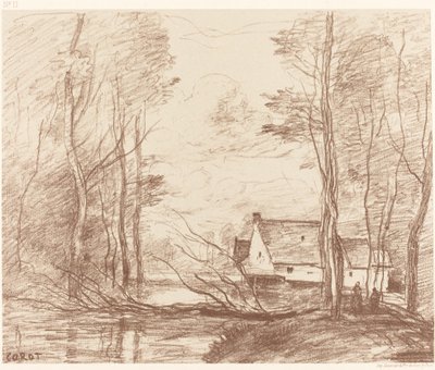 Le Moulin de Cuincy, près de Douai - Jean Baptiste Camille Corot
