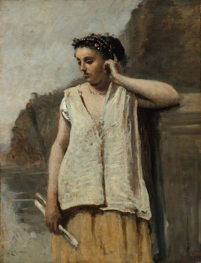 La Muse : Histoire, vers 1865 - Jean Baptiste Camille Corot
