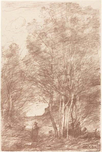 Le Repos des Philosophes - Jean Baptiste Camille Corot