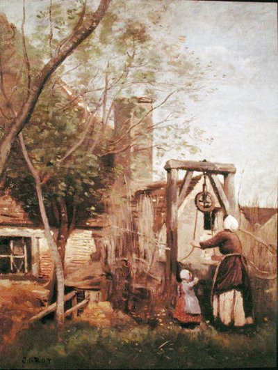 Le Puits - Jean Baptiste Camille Corot