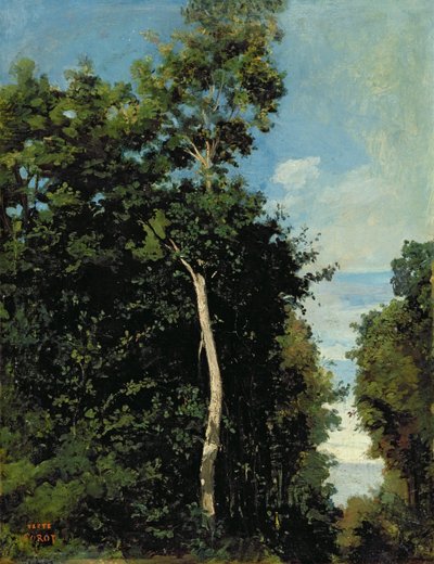 Le bois sur la Côte de Grâce à Honfleur - Jean Baptiste Camille Corot