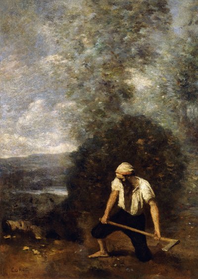 Le Bûcheron - Jean Baptiste Camille Corot