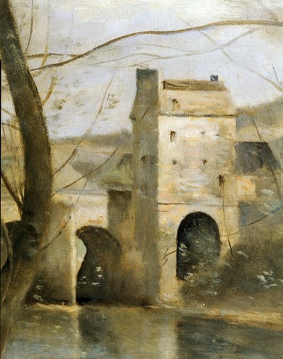 Le pont de Mantes, France ... - Jean Baptiste Camille Corot