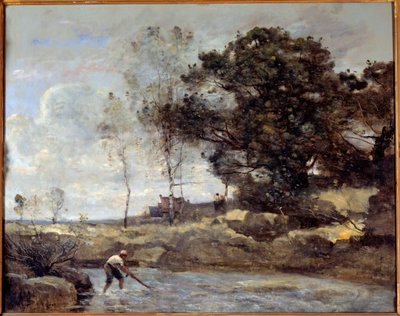 Le relevage du filet - Jean Baptiste Camille Corot
