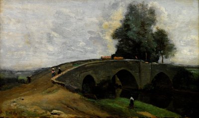 Le vieux pont - Jean Baptiste Camille Corot