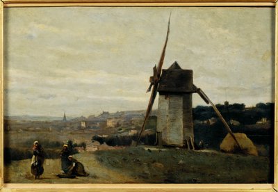 Un moulin a vent. Etretat - Un moulin à vent. Etretat ... - Jean Baptiste Camille Corot