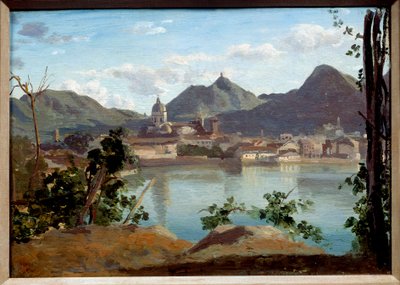 Vue du lac et de la ville de Côme - Jean Baptiste Camille Corot