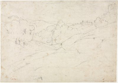 Vue de Marino - Jean Baptiste Camille Corot