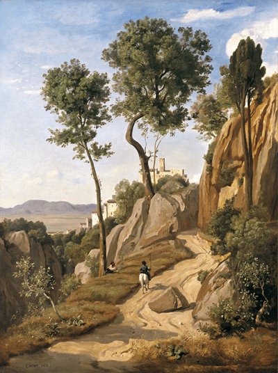 Vue de Volterra, 1838 - Jean Baptiste Camille Corot