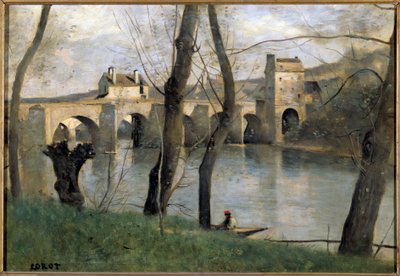 Vue du pont de Mantes - Jean Baptiste Camille Corot