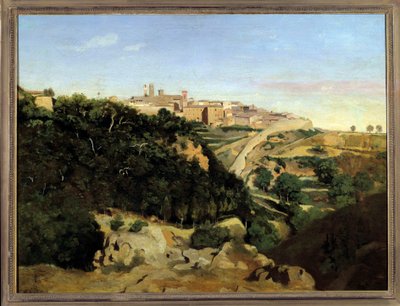 Volterra, le Municipe - Jean Baptiste Camille Corot