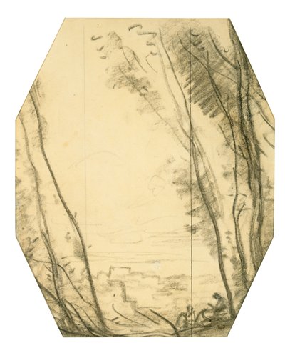Scène boisée - Jean Baptiste Camille Corot