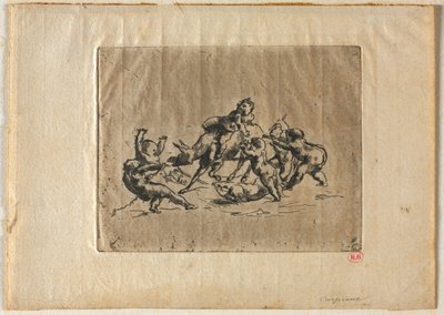 Bacchanale avec enfants et âne - Jean Baptiste Carpeaux