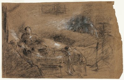 Scène du lit de mort - Jean Baptiste Carpeaux