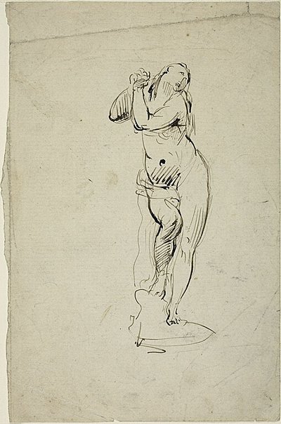 Femme debout avec les mains jointes - Jean Baptiste Carpeaux