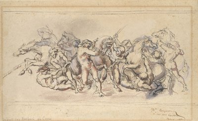 Départ de la course des chevaux Barberi, Rome - Jean Baptiste Carpeaux