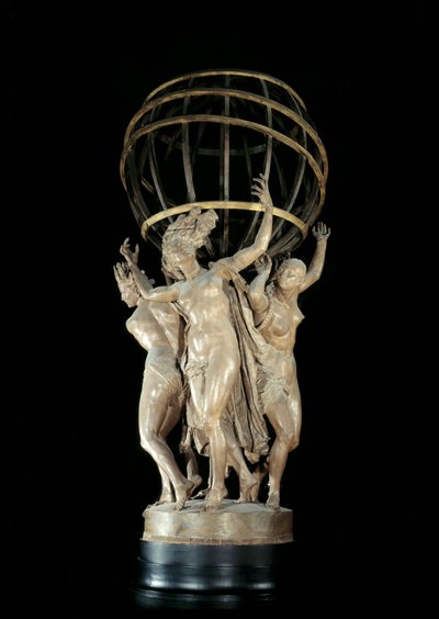Les Quatre Parties du Monde soutenant le Globe terrestre, sculpture de Jean Baptiste Carpeaux (1827-1875) 19e siècle Paris, Musée d