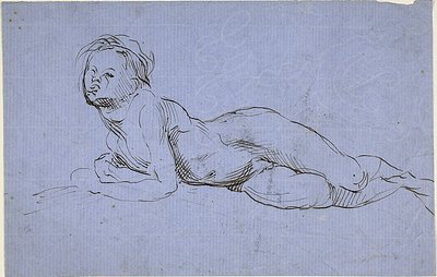 Jeune garçon allongé - Jean Baptiste Carpeaux