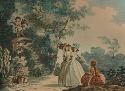 Les Trois Sœurs au Parc de Saint-Cloud, c1790, 1913 - Jean Baptiste Chapuy