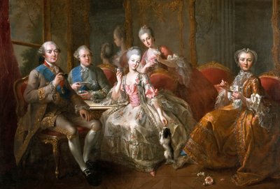 La tasse de chocolat La famille Penthièvre - Jean Baptiste Charpentier