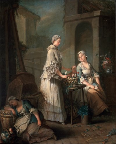 Une marchande de fleurs, vers 1795-1799 - Jean Baptiste Charpentier the Elder