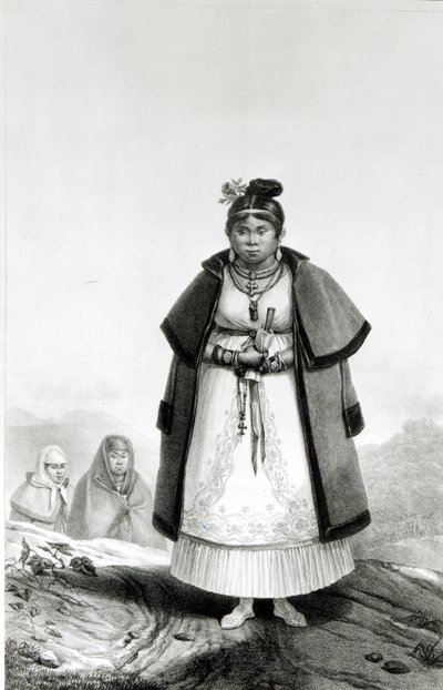 Femmes Gouaranis allant à la messe le dimanche, de 