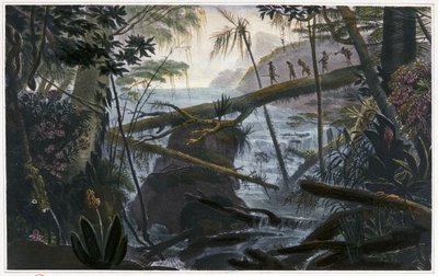 Indiens traversant la rivière Parahiba - Jean Baptiste Debret