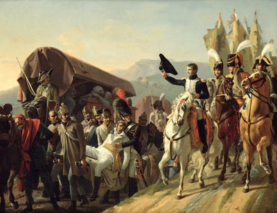 Napoléon (1769-1821) rend hommage au courage des blessés, 1806 - Jean Baptiste Debret