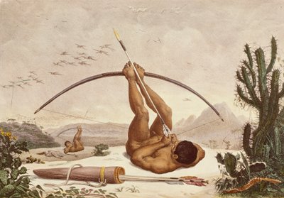 Archers indigènes, Illustration des Voyages à l