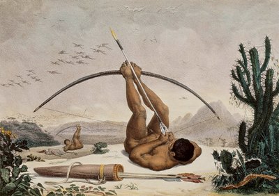 Archers indigènes, Illustration des Voyages à l