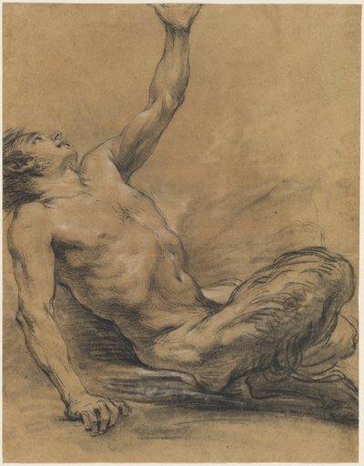 Satyre assis penché en arrière - Jean Baptiste Deshays