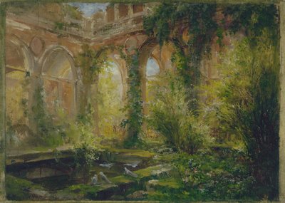 Ruines de la Cour des Comptes : la salle des fêtes, vers 1875 - Jean Baptiste Edmond Allouard