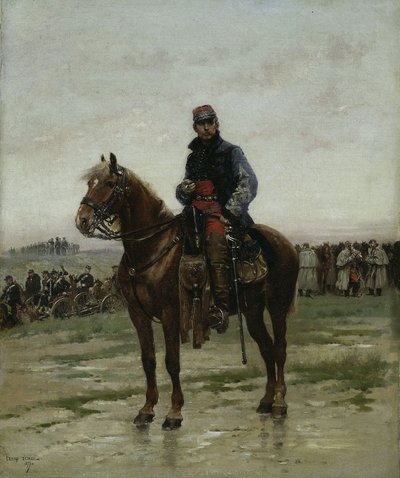 Un officier monté, 1877 - Jean Baptiste Edouard Detaille