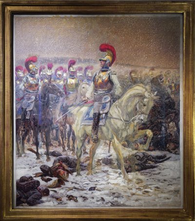 Avant la charge, les Carabiniers ont pris la Bataille de Winkowo (ou Taroutino, Russie) - Jean Baptiste Edouard Detaille