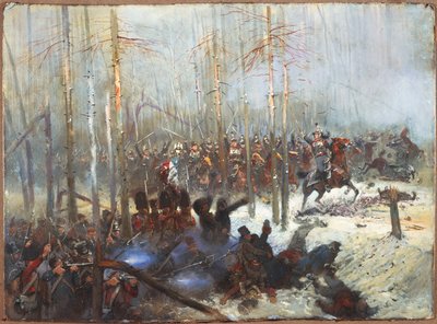 Charge de cuirassiers en Russie par Jean Baptiste Edouard Detaille. Guerres napoléoniennes, Russie - Jean Baptiste Edouard Detaille