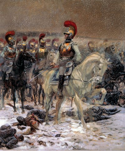 Campagne de Russie de 1812 : « Avant la charge, les carabiniers à Winkowo » - Jean Baptiste Edouard Detaille