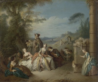 Fête galante dans un paysage - Jean Baptiste François Pater