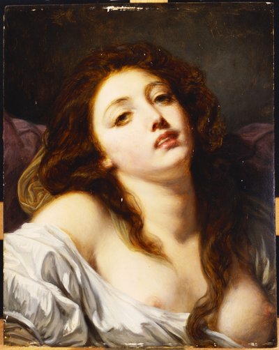 Jeune femme, buste - Jean Baptiste Greuze