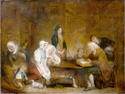 Culte familial, vers 1800 - Jean Baptiste Greuze