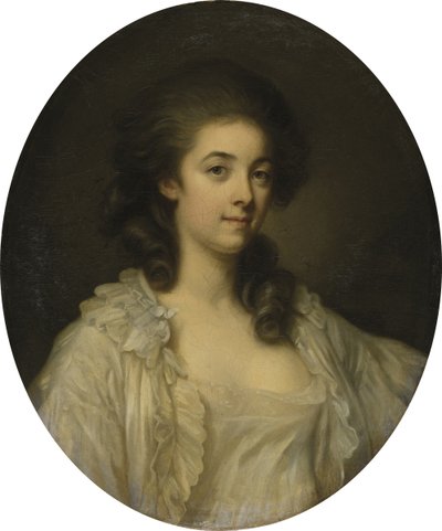 French: Portrait de Madame de Champcenetz Portrait of Madame de Champcenetz - Jean Baptiste Greuze