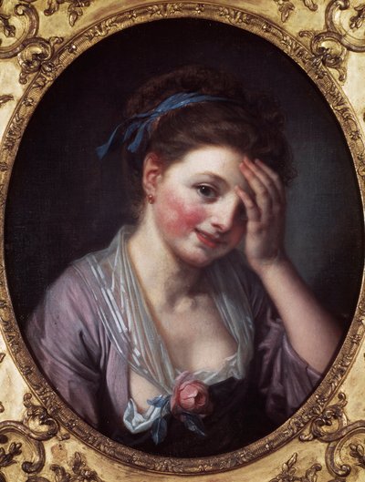 La fille à la rose - Jean Baptiste Greuze