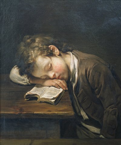 Le petit paresseux - Jean Baptiste Greuze