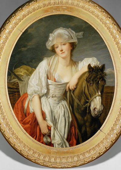 Le laitier (peinture sur toile) - Jean Baptiste Greuze