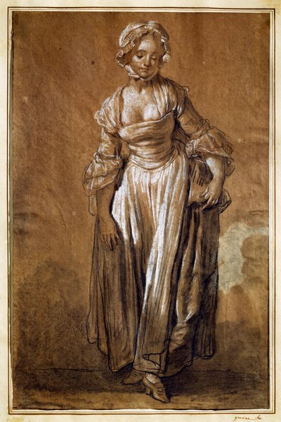 Jeune fille debout - Jean Baptiste Greuze