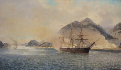 Bataille navale du détroit de Shimonoseki, 20 juillet 1863, 1865 - Jean Baptiste Henri Durand Brager