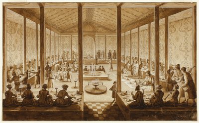 Scène de banquet oriental - Jean Baptiste Hilaire