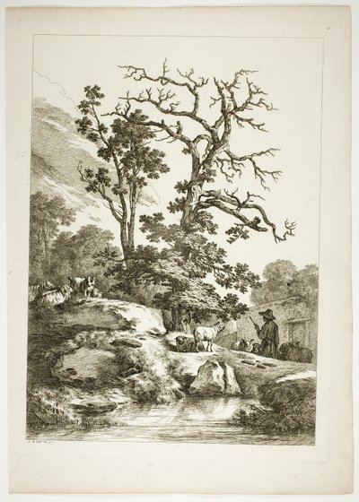 Planche 23 de 38 des Œuvres de J. B. Huet - Jean Baptiste Huet