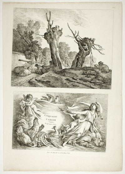 Planche 25 de 38 des Œuvres de J. B. Huet - Jean Baptiste Huet